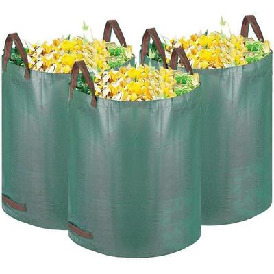 Sac À Déchets - Lot De 3 (300 L) - Imperméable - Pliables Et Réutilisables - Poignées Renforcées