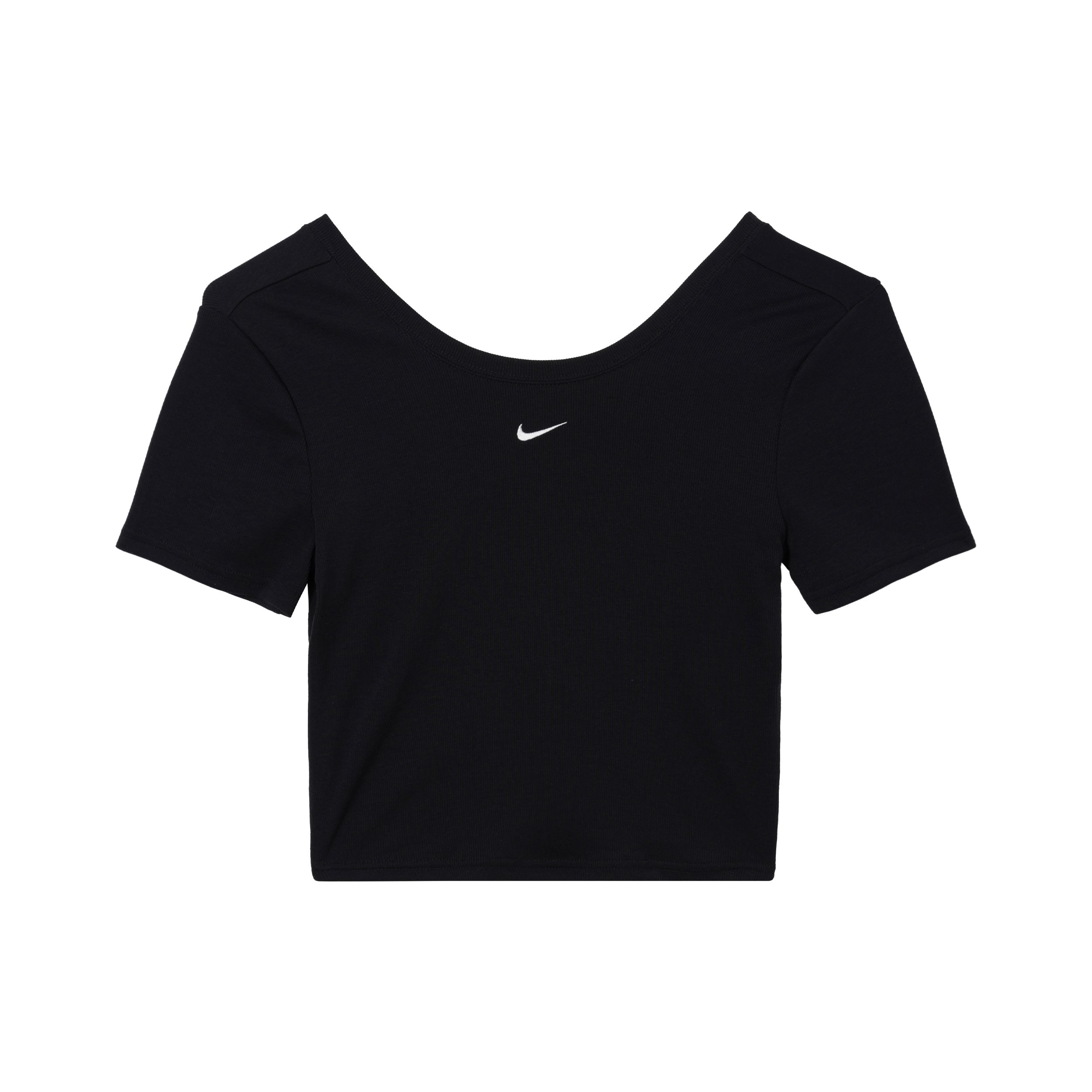 Nike Einfarbig Rundhals Lässig Kurzarm T-Shirt Damen Oberteile Schwarz FN3665-010 S black