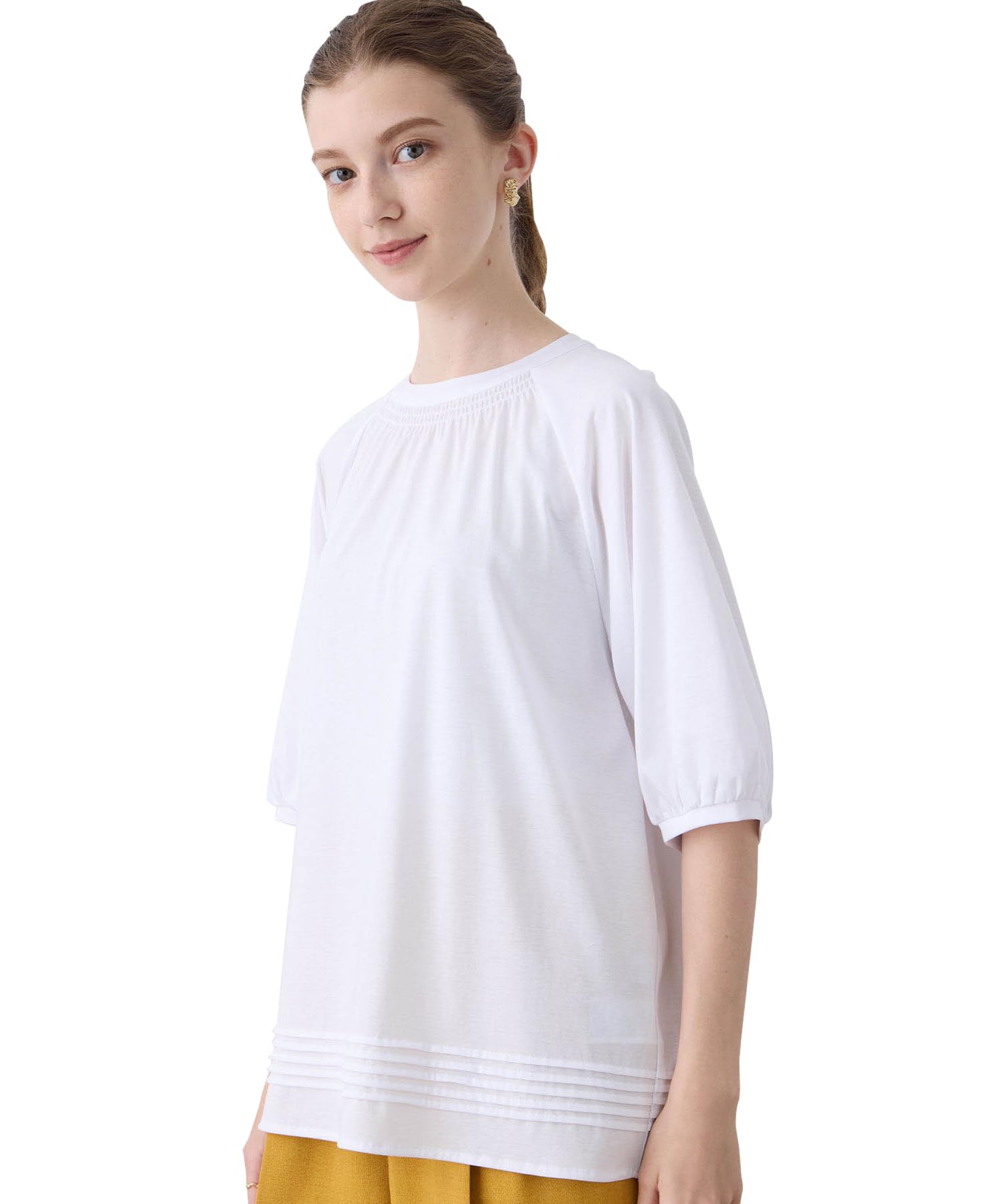 

Le Souk Holiday Pullover Women s Pin-Tuck (291174)