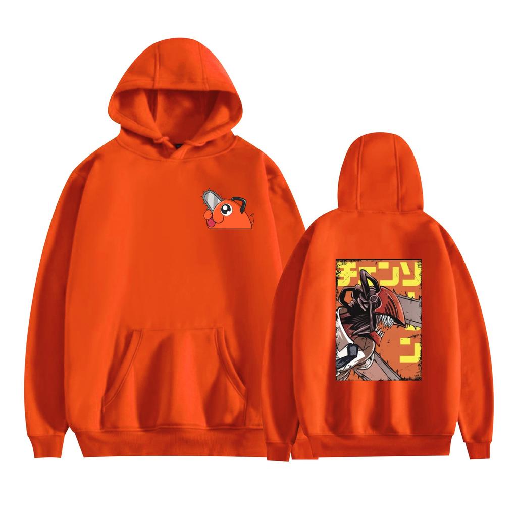 Unisex-Anime-Hoodie mit Kettensägenmann-Motiv, Cartoon-Print, Streetwear-Hoodies für Paare, Männer und Frauen