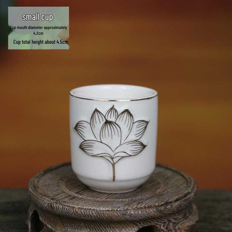 Keramische Opferbecher für Buddha, Guanyin und den Gott des Reichtums - Klein, Perfekt für Weihwasser und zum Anziehen von Reichtum.