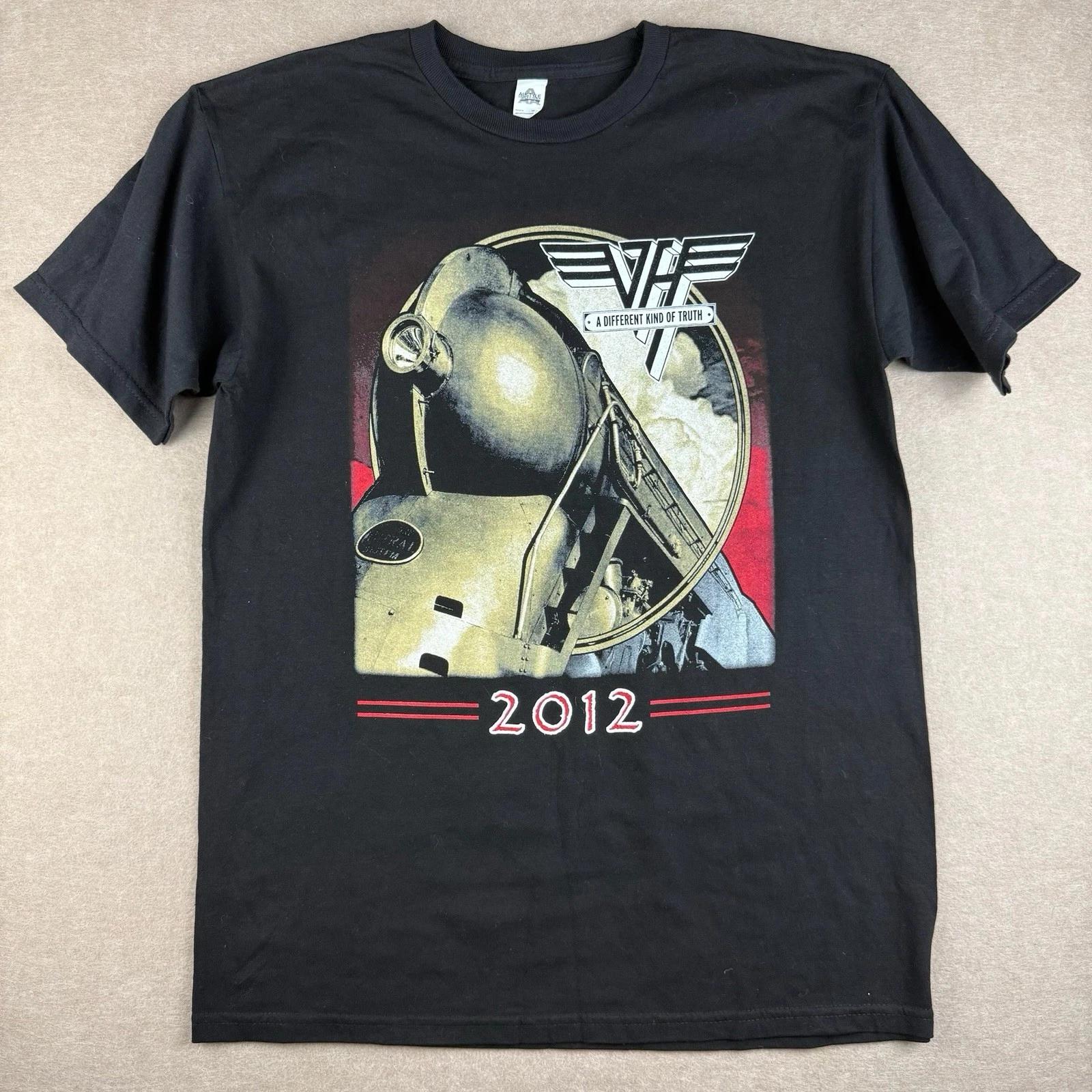 

Van Halen Shirt Men M Black 2012 Tour A Different Kind of Truth Train Graphic XL