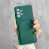 Soft Silicone Card Holder Cover For Samsung Galaxy S24 S23 S22 S21 S20 Plus FE Note 20 Ultra A51 A71 A54 Slot Wallet Back Case