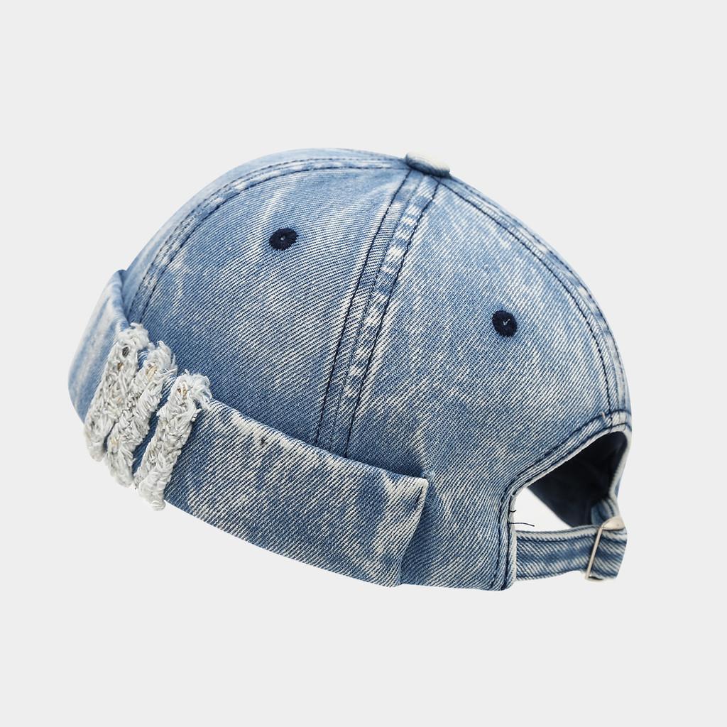 Vintage Wash Denim Cap With Sun Protection For Men And Women Spring Summer Fall Winter