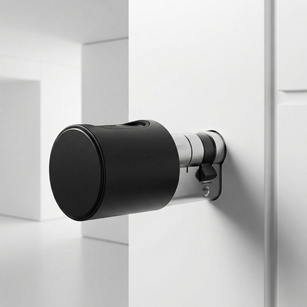 Kompakt Design Elektronisk Låscylinder Typ Bluetooth Dörrlås Dörråtkomstkontroll