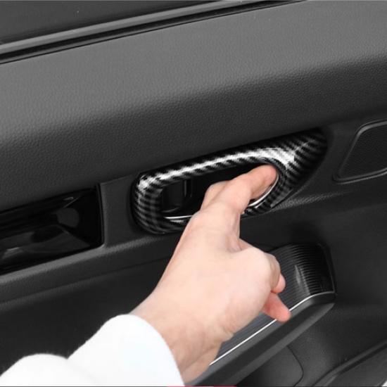 Für Honda Civic -2025 Kohlefaser Auto Innentürgriff Abdeckung Zierleiste 4 Stück