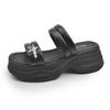 Platform sandals women's shoes summer 2025 new Velcro platform heightening fashion beach shoes women's sports sandals