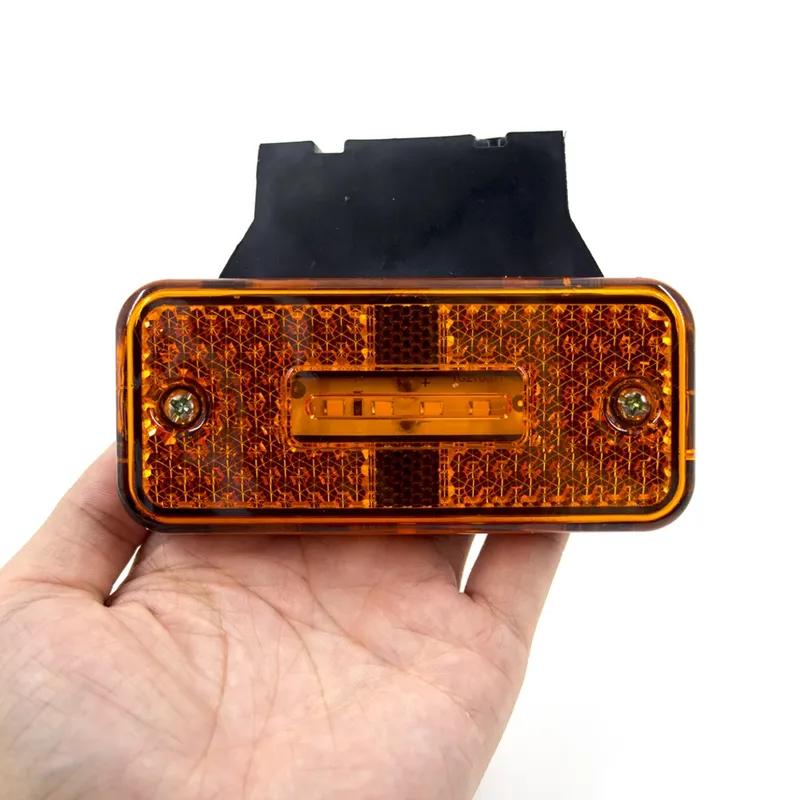 10/8/6/4pcs 12V 24V LED Side Marker Light Car External Lights Squarde Warning Tail Light Signal Lamp Auto Trailer Truck Lorry