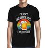 1Tee Mens Merry Drinkmas Everyday Christmas T-Shirt