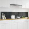 Kitchen Backsplash 2 pcs Dark Gray 100 x 40 cm Tempered Glass