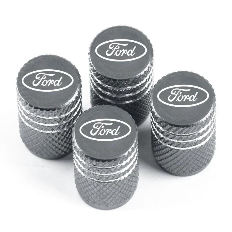

Car Sticker 2026 For Ford Aluminum Alloy Car Wheel Tire Valve Caps Tyre Rim Stem Covers Airdust Waterproof For Ford Fiesta EcoSp