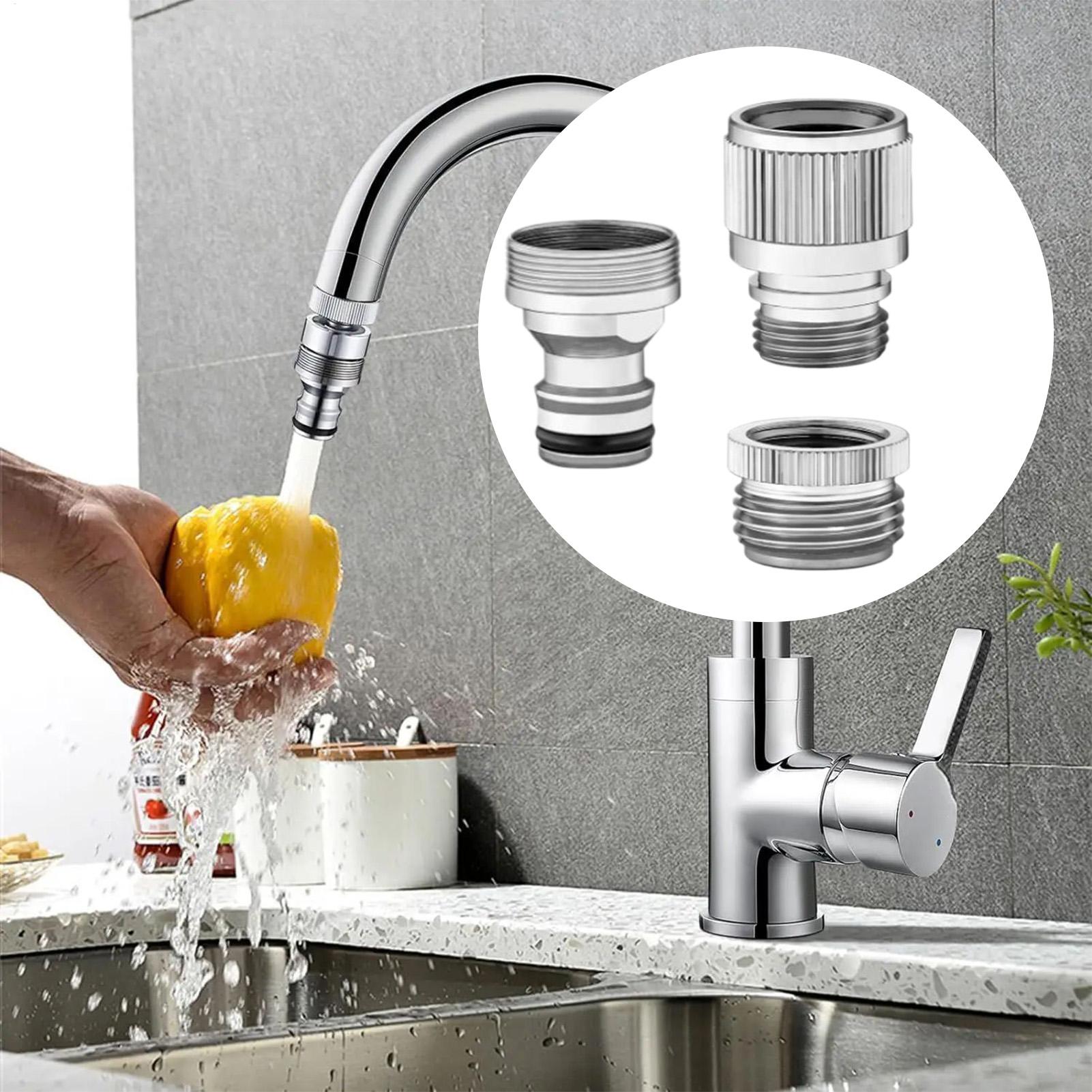 

Faucet Adapter for Garden Hose and Shower Connection Rust-Proof Water Tap Part Quick Connectors for Bathroom Garden Watering CHINA