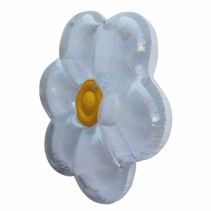 Ins Hot Selling 160cm Adult Ride-on Float With Sparkly Flower Design Pvc Material