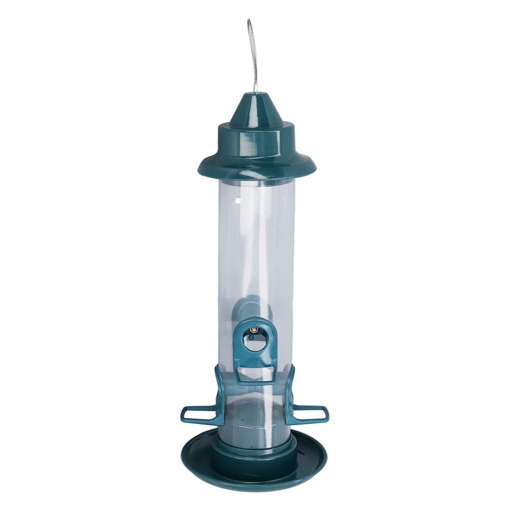 Підвісна годівниця для птахів, захищена від білок, з регульованим гачком, автоматична годівниця для птахів з 4 жердинками для вулиці