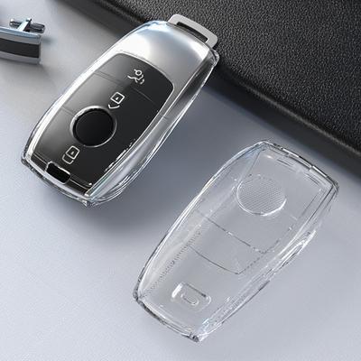 Funda Transparente de TPU para Llave de Coche para Mercedes Benz Clase E C S GLC E200 E400 E63 W213 S550 S560 C260 A200 Protector de Carcasa de Llave