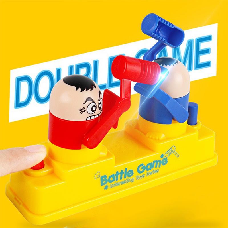 Baby Toys Dětská panenka Dvojitá bitevní hra Rodič-dítě Interaktivní schovávání kladiva