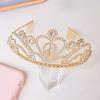 Crystal King Crown Alloy Queen Crown Headpiece Luxurious Birthday Tiara  Birthday Celebration