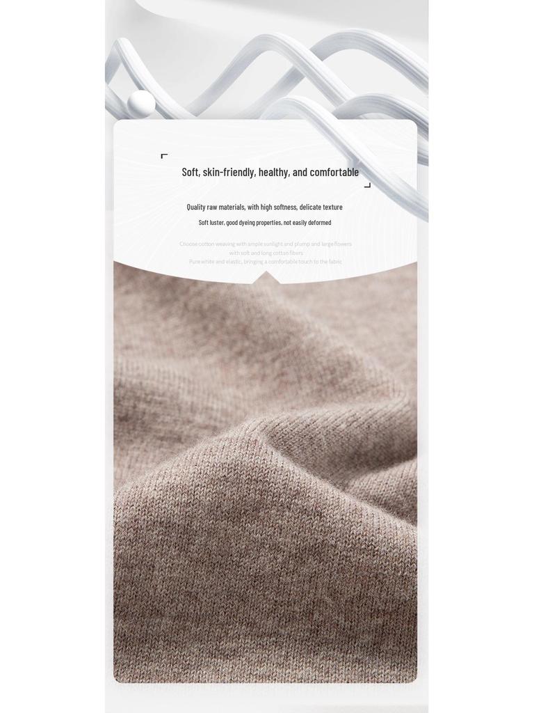 Winter 2025 Men's Warm Wool Sweater, Half-High Collar, Zipper, Solid Color, Thick Knit Base Layer