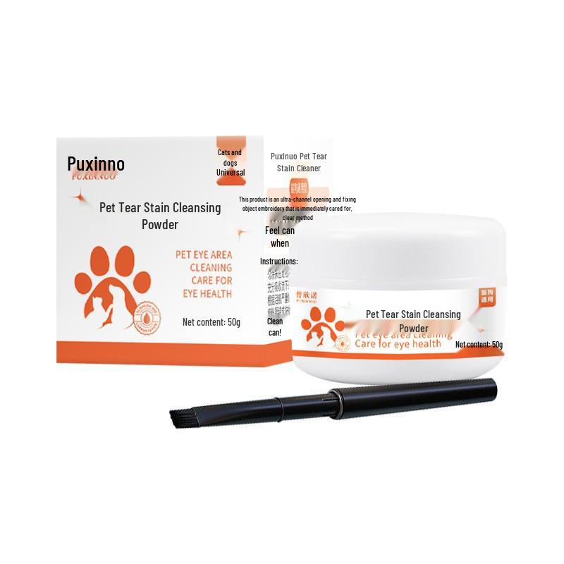 Pudr na odstraňování slzných skvrn pro kočky a psy - Čištění očí a odstraňování zaschlých hlenů pro bišonka, pomeraniana a další