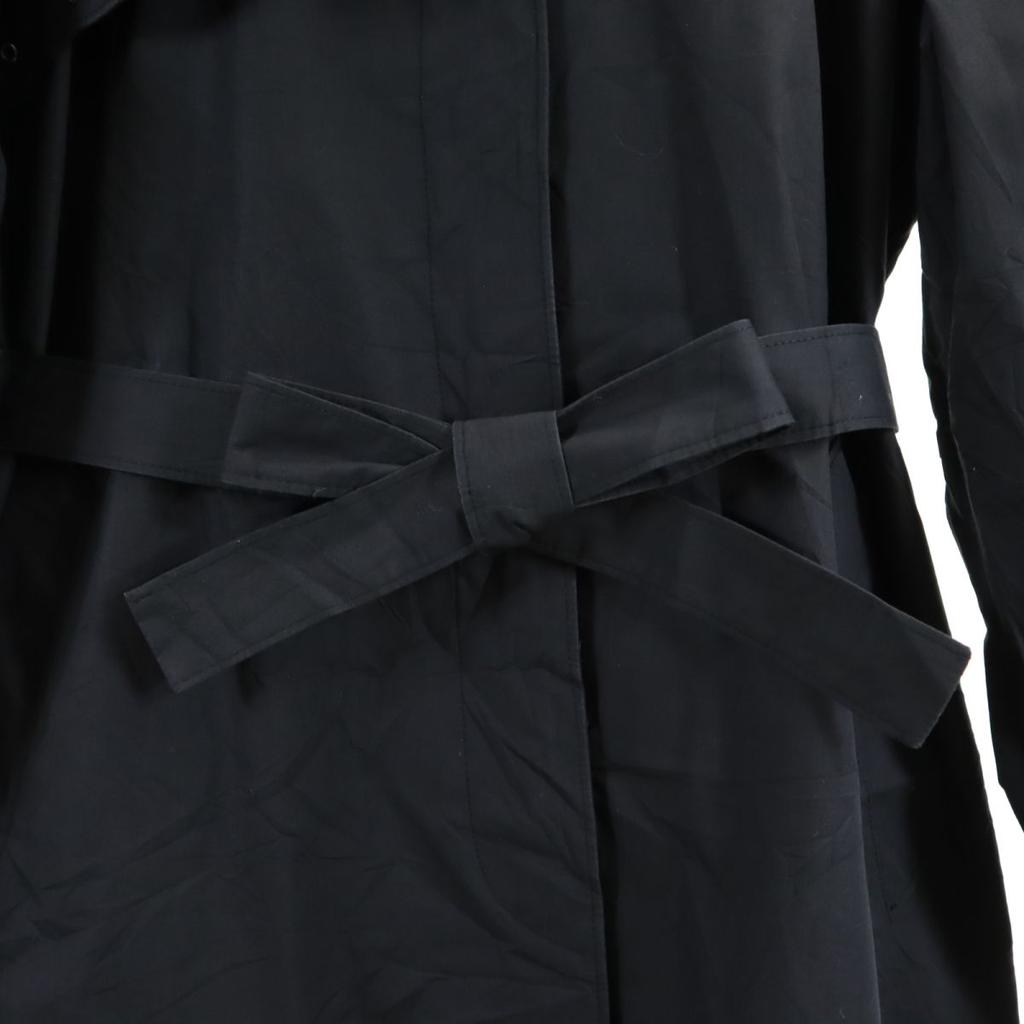 LONDON FOG 80s Vintage Stainless Collar Coat M Black Women Used