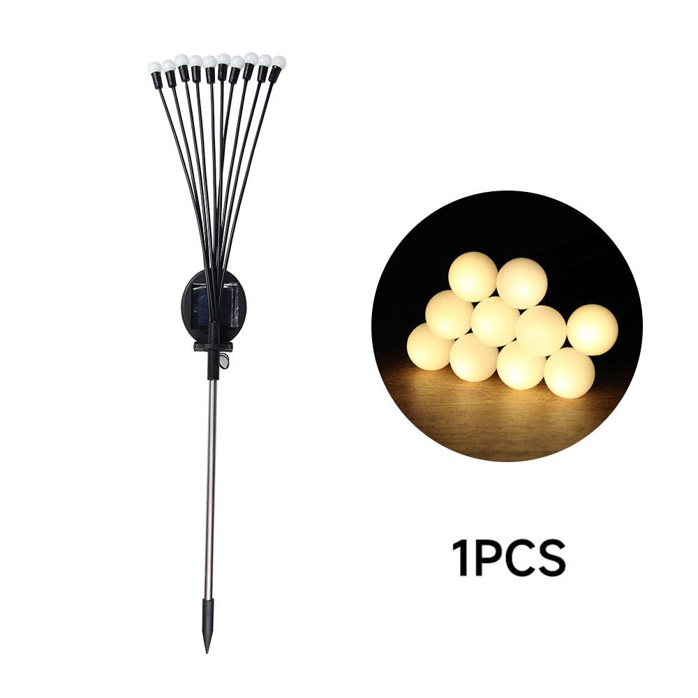 6/8/10 LED Solar Firefly Lights Garden Decoration Lights Outdoor Stake Lawn Lamp Vibrant Terrace Balcony Patio Pathway Decor