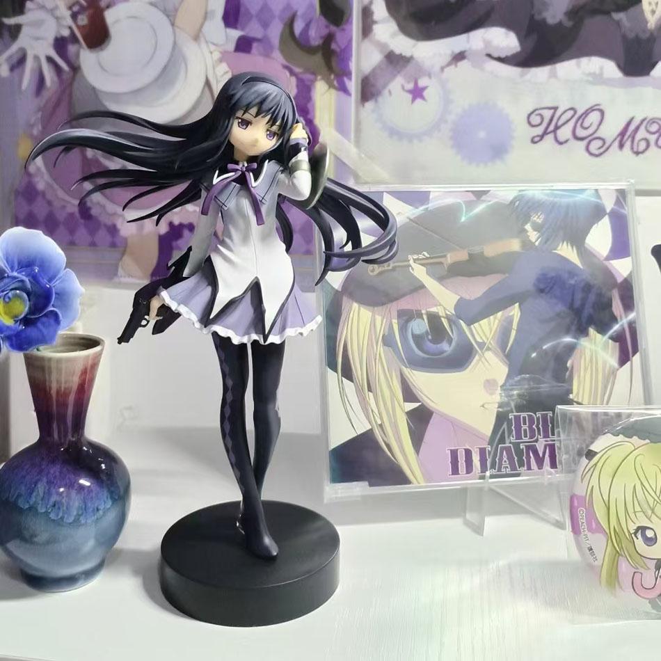 Puella Magi Madoka Magica Homura Akemi Φιγούρα Anime από PVC Διακοσμητικά για Επιφάνεια Εργασίας Μοντέλο Βαθμού Συλλέκτη Loli