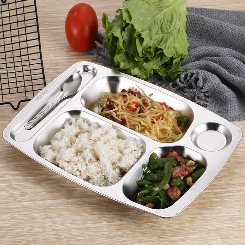 Kids 304 Stainless Steel Divided Meal Tray