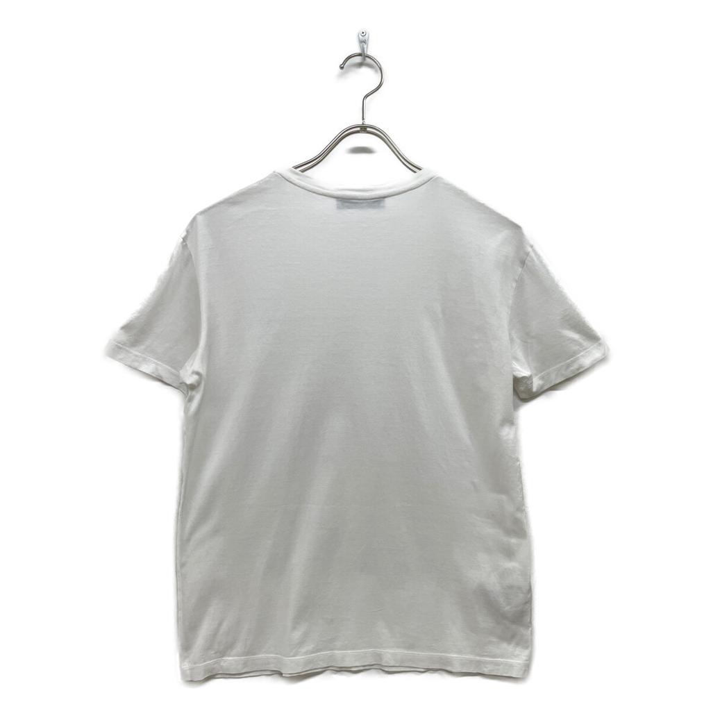 Prada 19Stainless Steel White 39507 Cotton Logo T-Shirt Tops 42 whiteUsed