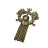 Vintage Gold Chain Fringed Brooch Medieval Jewelry Corsage Women'S Clothing Accessories Bronze Pin Clothing Accessories