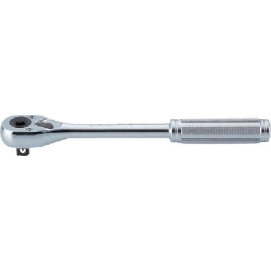 Koken Square Push Button Ratchet Handle Overall Length 3753NB 3/8" (9.5mm) (Knurled Grip), 200mm,