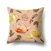 Cool Summer Fruit Polyester Pillowcase Car Decoration Home Print Small Fresh Cute Pillowcase