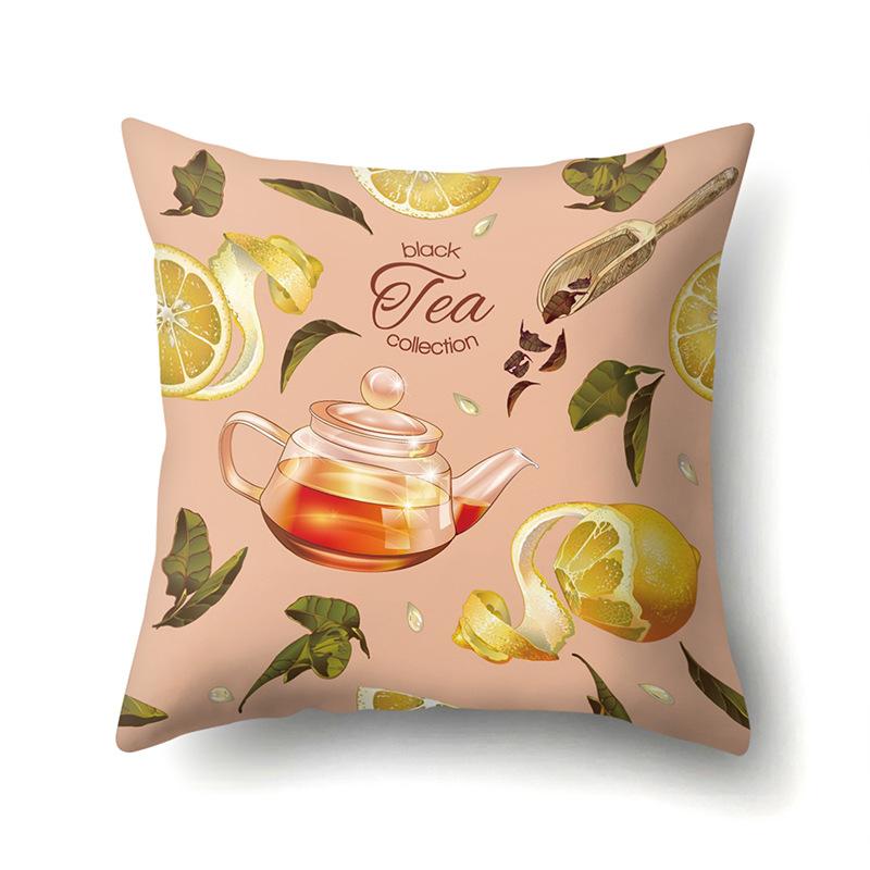 Cool Summer Fruit Polyester Pillowcase Car Decoration Home Print Small Fresh Cute Pillowcase