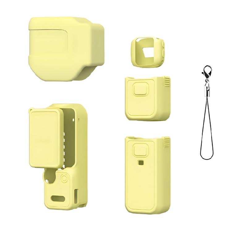 Button Clearance Camera Cover Kit, Silicone Split Sleeve Set for Pocket 4P Camera Carry, Bag Use, Storage, and Travel