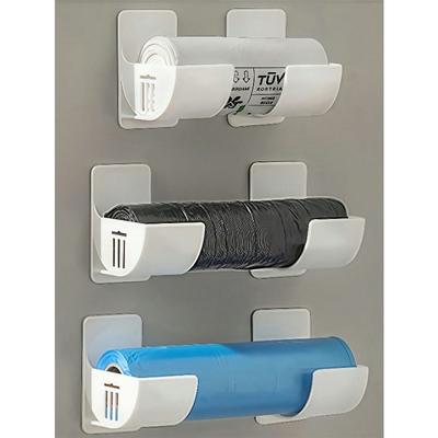 Adjustable No-Hole Trash Bag Holder Rack, Suitable For Storing Garbage Bags, Cling Wrap, Umbrellas, Rolling Pins, And Other Kitchen Items