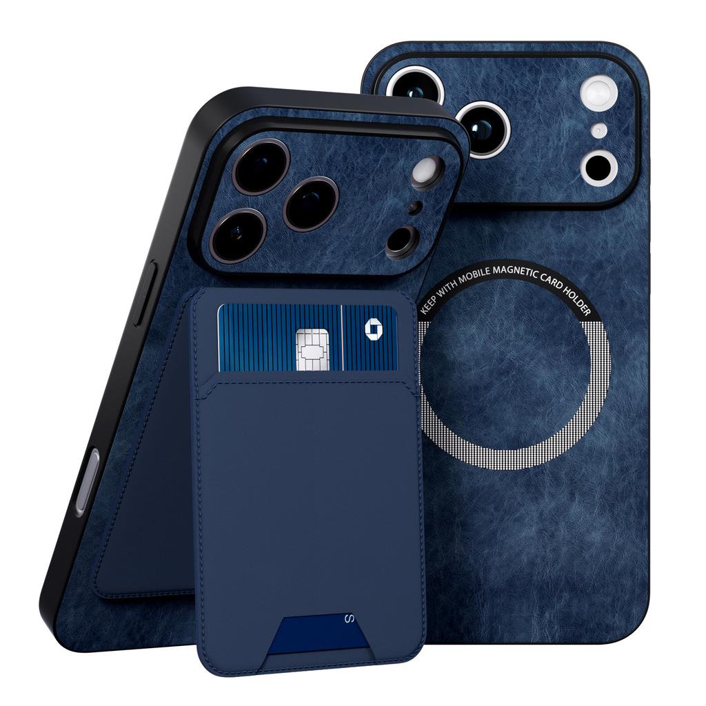 Wallet Case for 17 16 15 14 13 Pro/Pro Max/Plus Series, 2 In 1 Strong Magnetic Detachable, Shockproof Phone Case Slim Leather Phone Stand