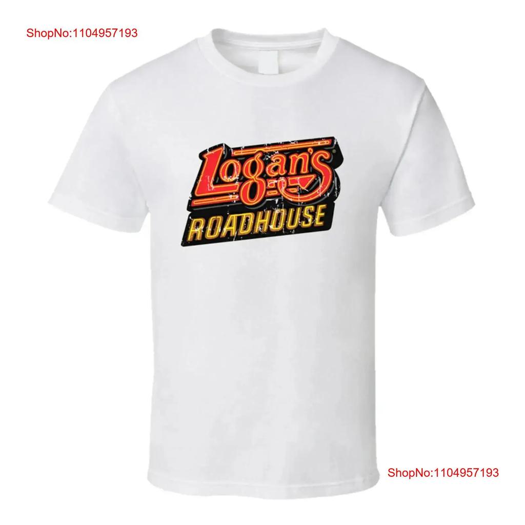Logans Roadhouse Fast Food Restaurant Distressed Look T Shirt Vintage Washed Slightly Versatile Unisex Comfortable Breathable
