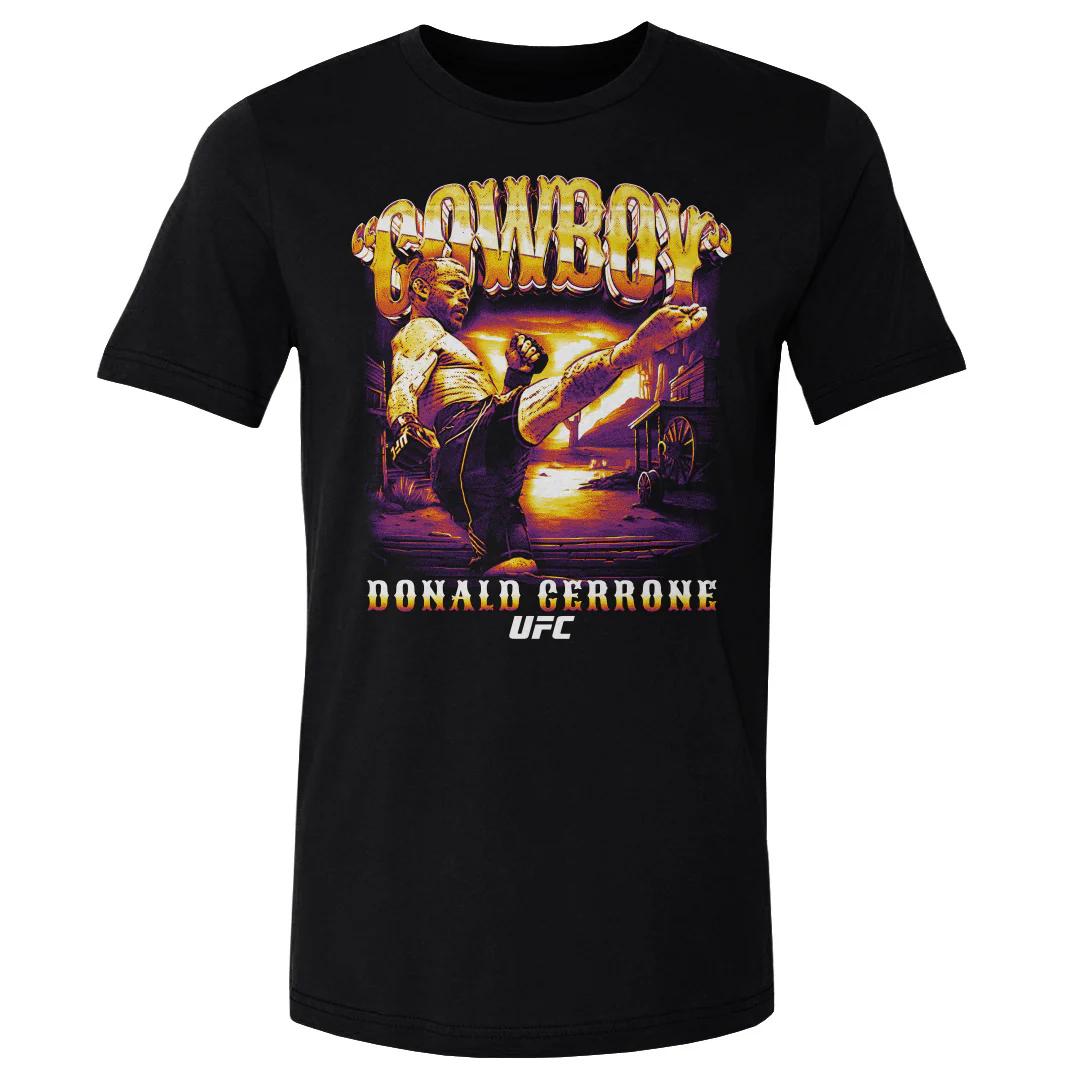

2026 Лето UFC Дональд Серрони Боевая Графическая Футболка Женская Спортивная Хлопковая С Коротким Рукавом Свободная Повседневная Рубашка для Фитнеса Унисекс S