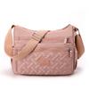 Crossbody Bag Women's Multi-compartment Large-capacity Waterproof Nylon Embroidery Casual Fashion Shoulder Bag Outdoor Travel Mommy Bag
