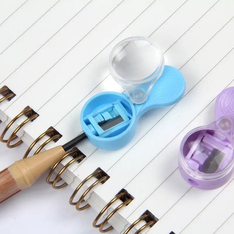 10 Pcs Cute Pocket Student Pencil Sharpener Mini 2.0 Thick Lead Core Pencil Sharpener Leads Portable Sharpener School Supplies