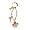 Tsumori Chisato Cat Flower Keychain Gold Key Chain