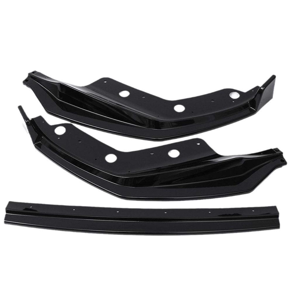 Front Lip Corner Splitter for 19-21 BMW 3 Series G20, Gloss Black Decorative Trim