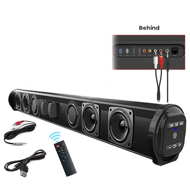 Bezdrátový reproduktorový systém Bluetooth Sound Bar Speaker System Super výkonný zvukový reproduktor Kabelový bezdrátový Surround Stereo Domácí kino TV Projektor