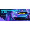 Smart Rgb Full Color Flexible Led Screen Bluetooth App Control Car Rear Window Advertising Rolling Display
