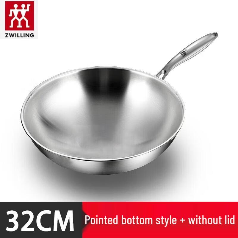 Круглодонный вок Zwilling из нержавеющей стали 316
