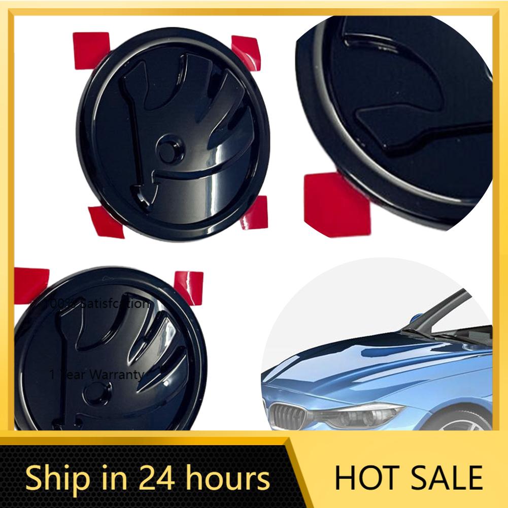 

Car Sticker 2025 Hot 2Pcs Front And Rear Trunk Emblem Badge 32D853621A 90MM+90MM Emblem Logo for Skoda Superb Octavia