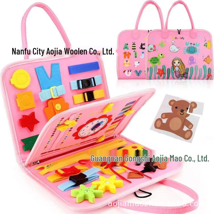 Cross-Border Felt Learning Board: Early Education Puzzle & Busy Board Toy for Children, CE Certified