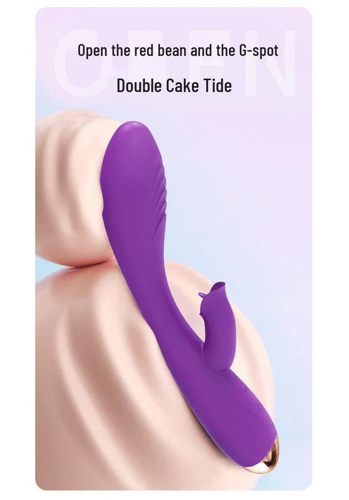 Dòuyùqíngqù Women's Tongue-Licking Vibrator & Dual Vibration Massage Stick