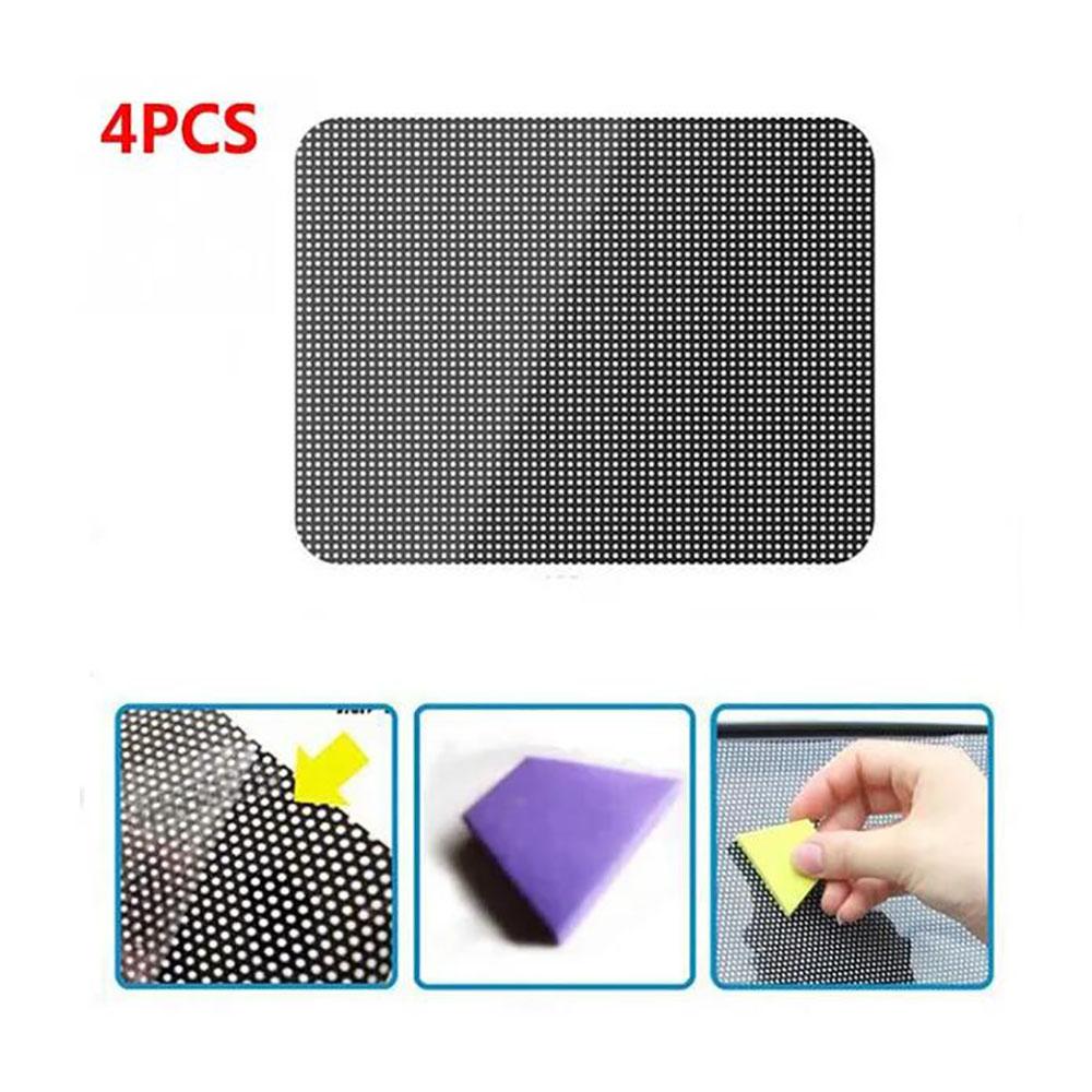 4 Pcs 24.8" X 16.5" Reusable Washable Car Window Tint Film Anti Sunshine Car Window Sun Shade Universal