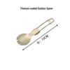304 Stainless Steel Titanium-Plated Folding Camping Spoon