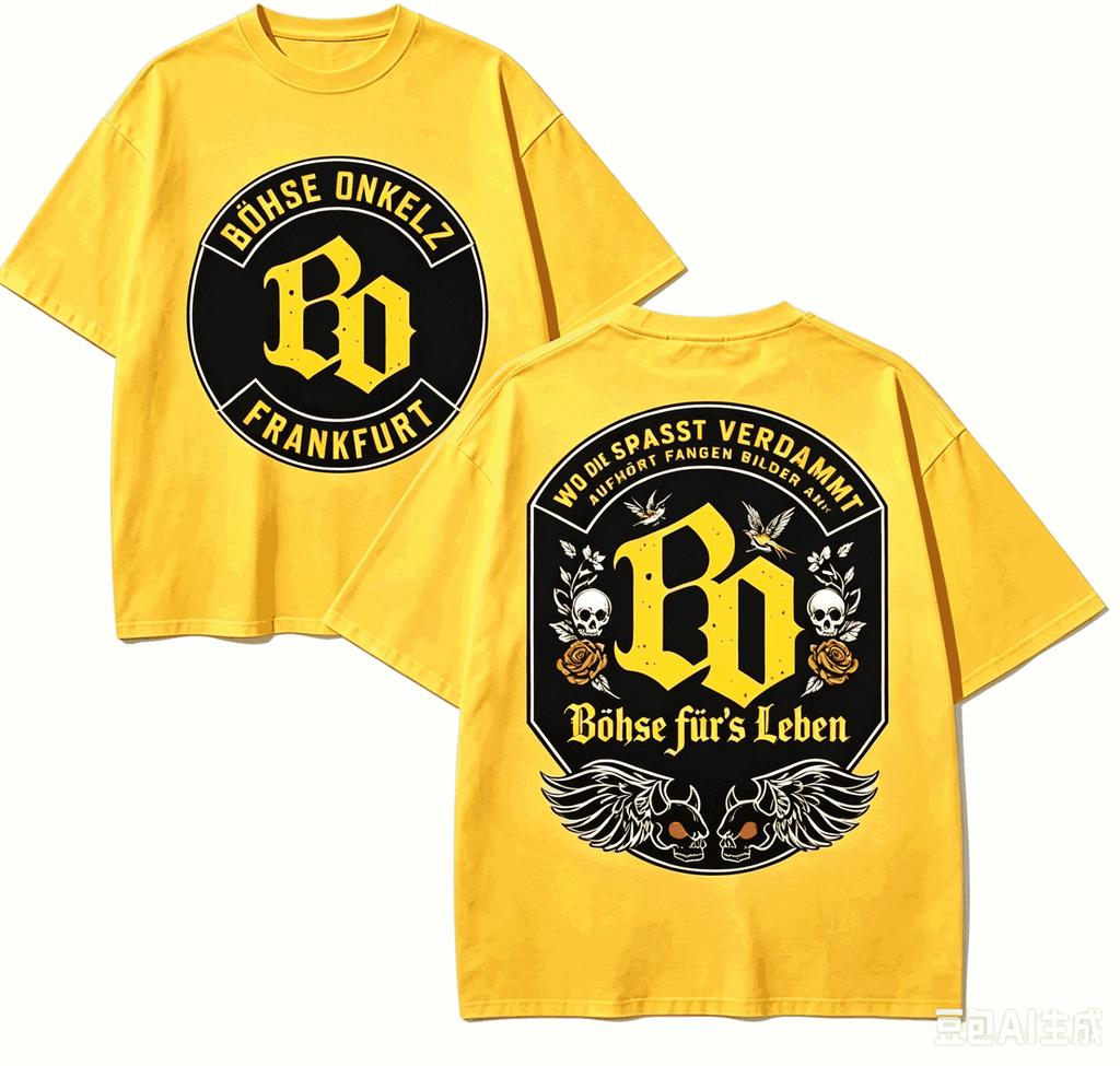 Bhse Onkelz For Fan Gift Tshirt Unisex Unisex Harajuku Oversized Unisex Short Sleeve Streetwear High Quality Comfortable Classic